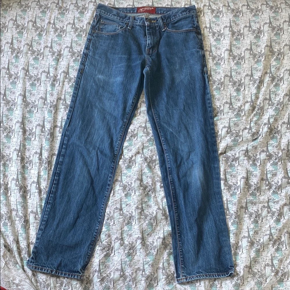Arizona Jean Company Blue Straight Leg Jeans Classic Style